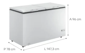Freezer Horizontal CHB53EB 2 Portas 534L Potência de 150W Cor Branco Consul É Bom VEJA AQUI Se Compensa Comprar